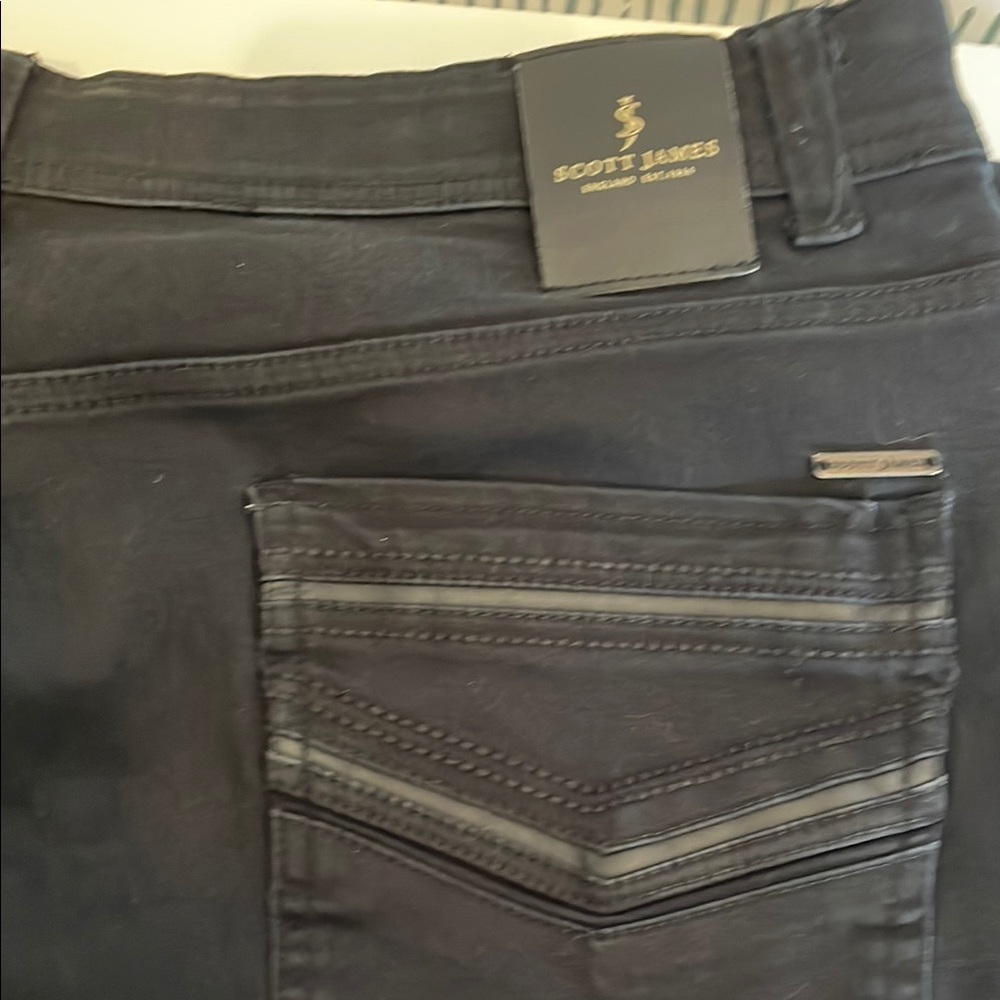 Scott James Men's Slim Jeans - Black